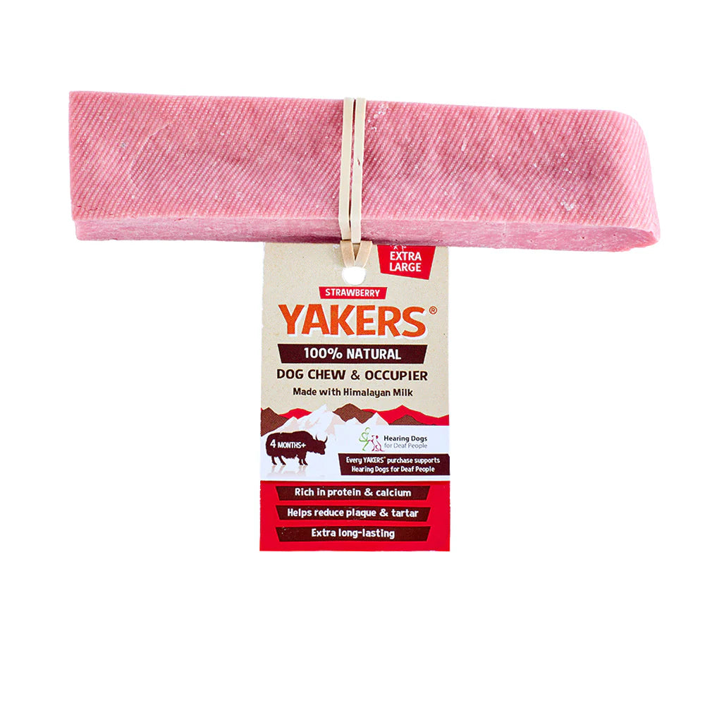 YAKERS Strawberry Dog Chew XLarge