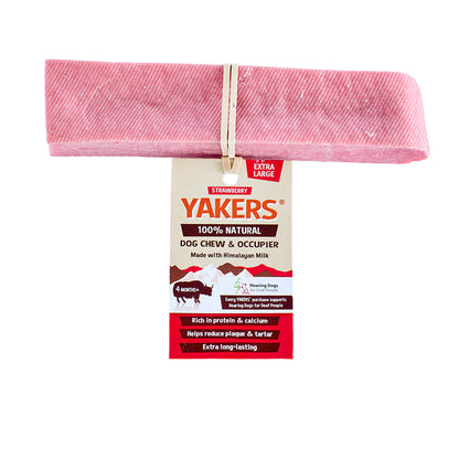 YAKERS Strawberry Dog Chew XLarge