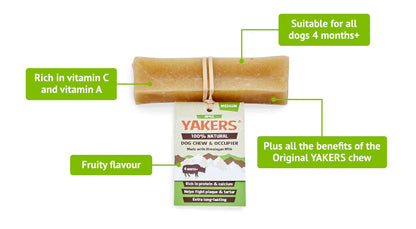 YAKERS Apple Dog Chew XLarge - Case of 10