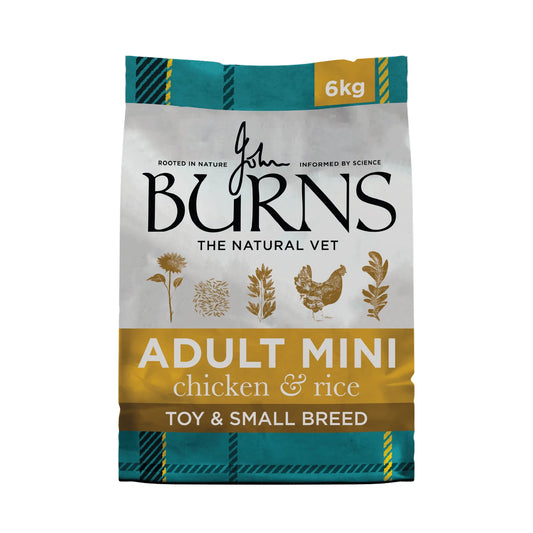 Burns Toy & Small Breed Original Chicken & Rice Dry Dog Food (6kg)