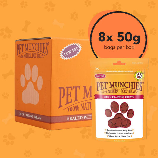Pet Munchies Duck Training Dog Treats (8x50g)