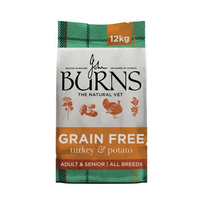 Burns Grain Free Turkey & Potato Dry Dog Food (12kg)