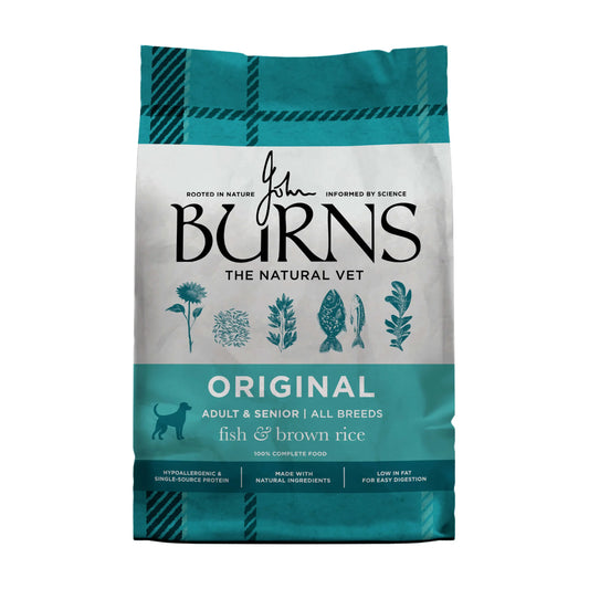 Burns Original Fish & Brown Rice Dry Dog Food (14kg)