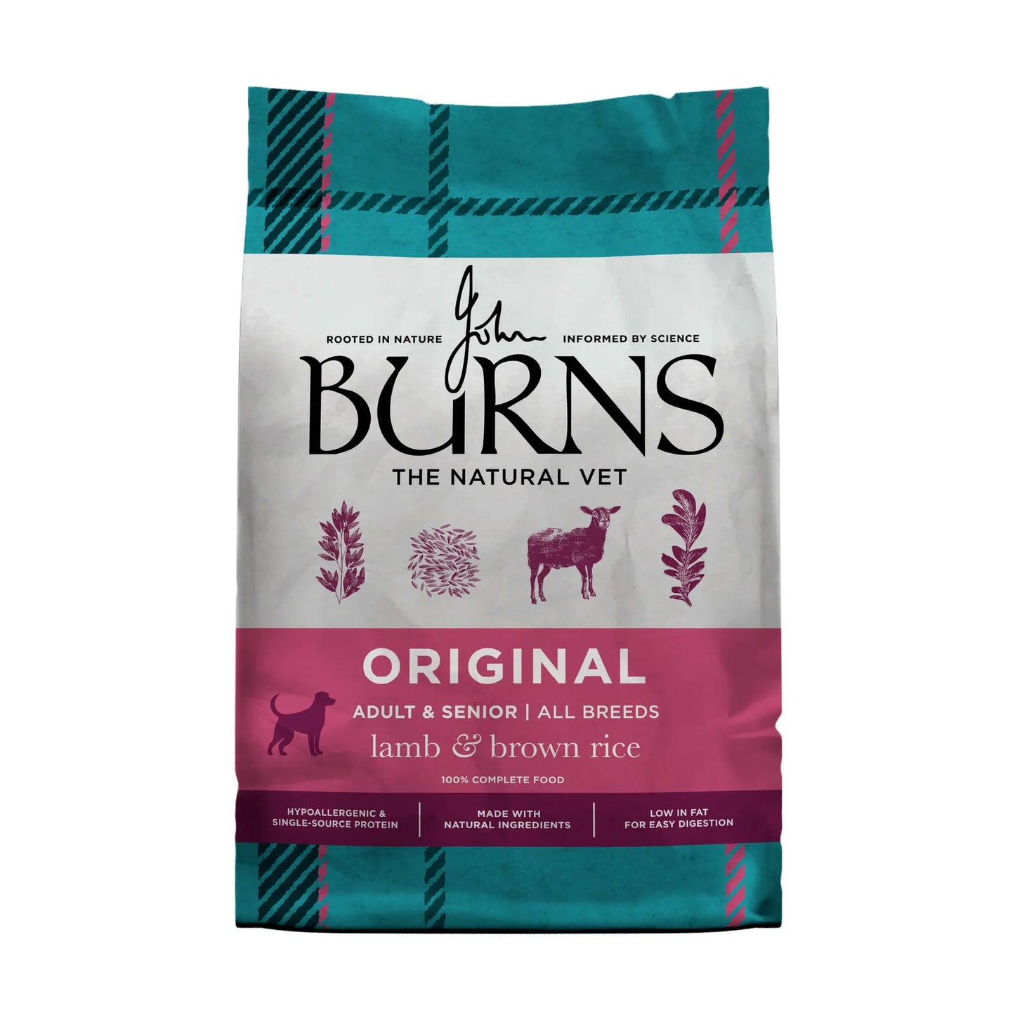 Burns Original Lamb & Brown Rice Dry Dog Food (14kg)